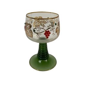 Vintage Roemer Souvenir Wine Glasses Germany Berlin Germany